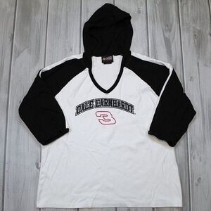 Dale Earnhardt 3 Nascar Chase Authentics Hoodie - Large White Cotton Blend